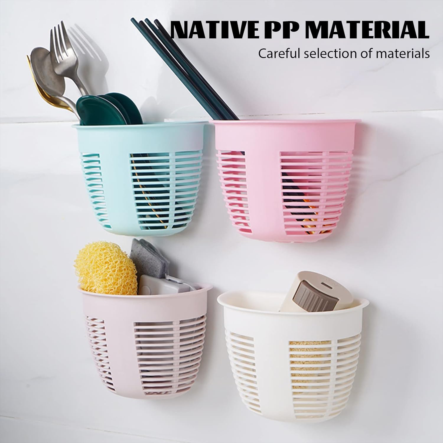 8825 Hanging Plastic Storage Basket, Adhesive Wall Mounted Organizer Box Make Up Holder Shelf Bathroom Wall Basket Punch Free Drain Basket for Kitchen Bathroom, Wall Type Storage Basket (1 Pc) 8825 Hanging Plastic Storage Basket, Adhesive Wall Mounted Organizer Box Make Up Holder Shelf Bathroom Wall Basket Punch Free Drain Basket for Kitchen Bathroom, Wall Type Storage Basket (1 Pc)